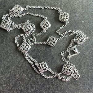 Silver Long Kendra Scott Necklace